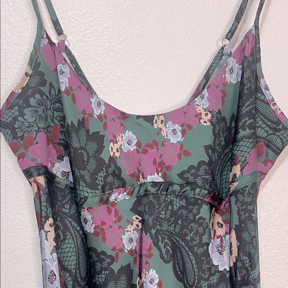 Free People NWOT Right This Way Floral Slip Dress Boho Sexy Slip Dress Size  Med - Picture 5 of 6